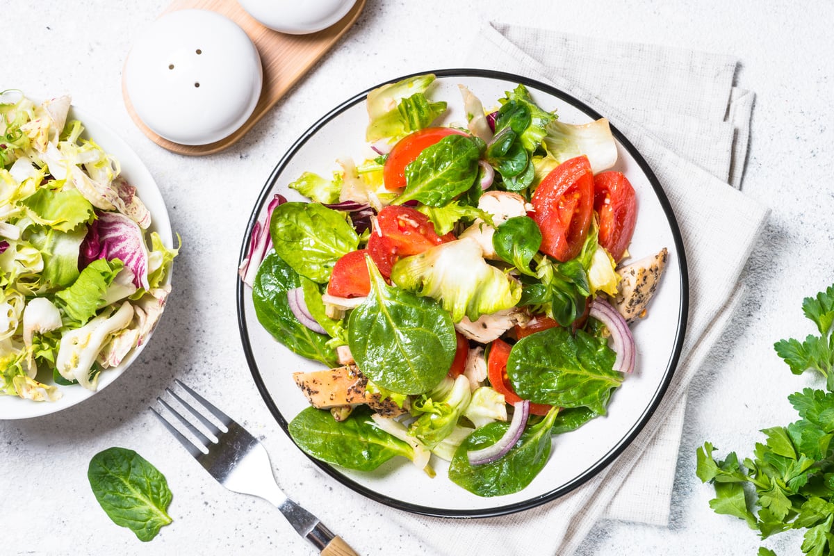 Vegetable Salad with Chicken