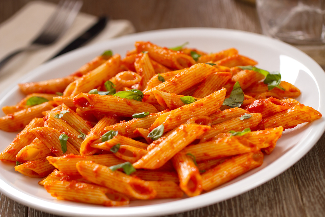 Pasta with tomato sauce